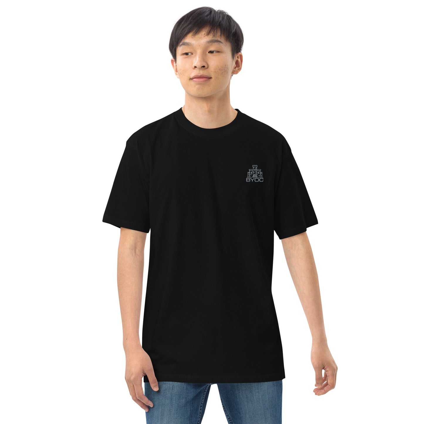 Men's Black Embroidered Shirt