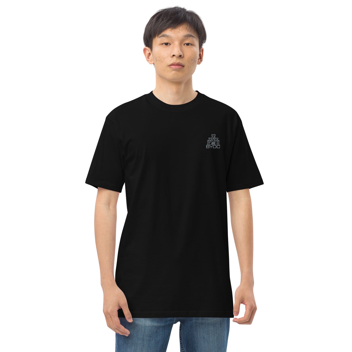 Men's Black Embroidered Shirt