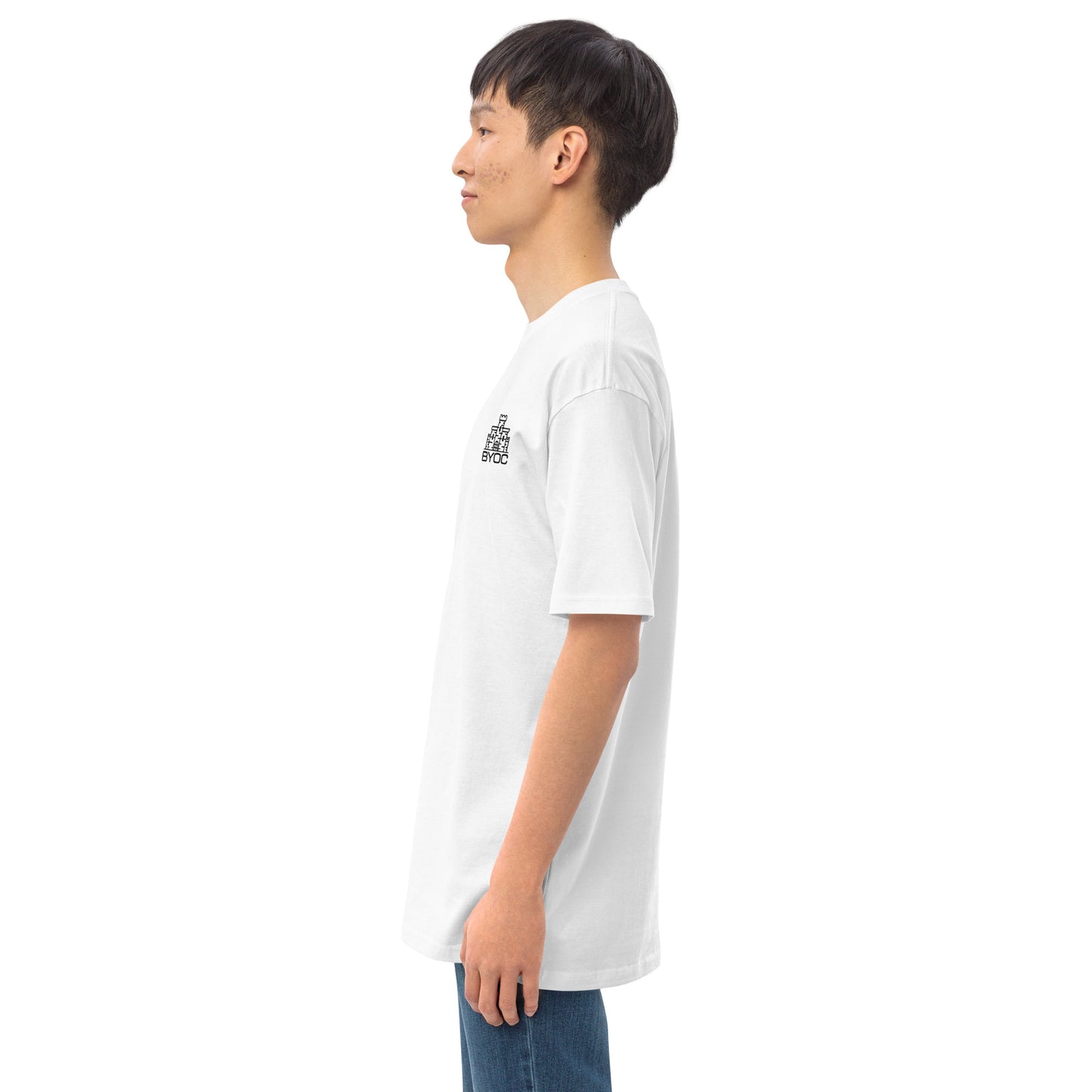 Men's White Embroidered Shirt