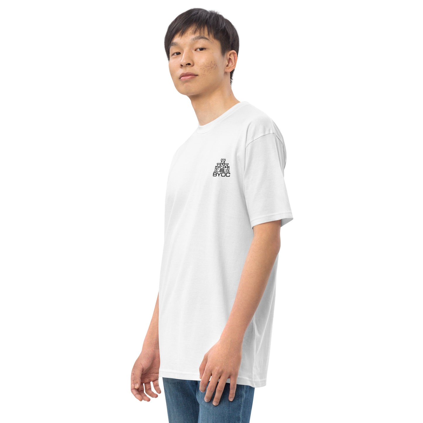 Men's White Embroidered Shirt